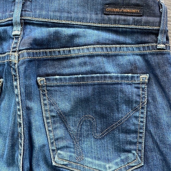 ⭐️HP⭐️Sz 27p Citizens of Humanity Dita dark wash petite bootcut leg in GUC - Picture 8 of 13